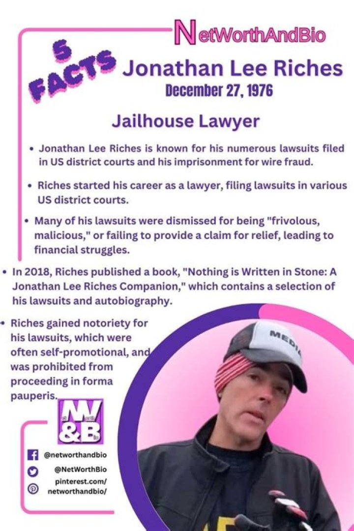 Jonathan Lee Riches Net Worth