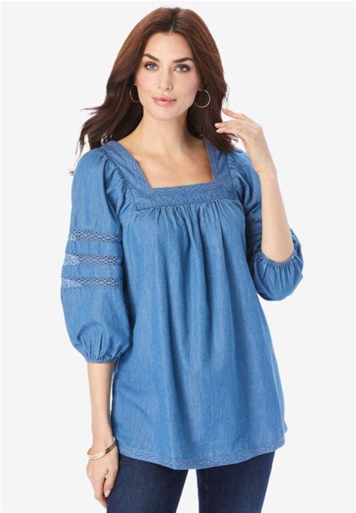 Stylish Chambray Peasant Top: A Versatile Addition To Your Wardrobe